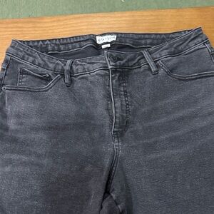 Ava & Viv High Rise Slim Straight Black Women's Jeans